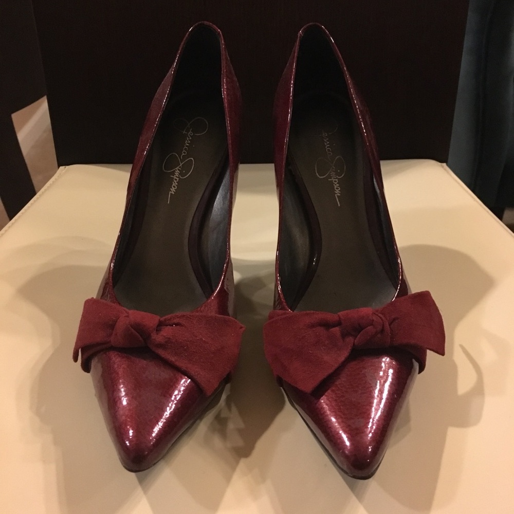 Used burgundy Jessica Simpson Heels